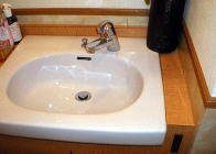 トイレ、クリーニング後の洗面台２（画像大）